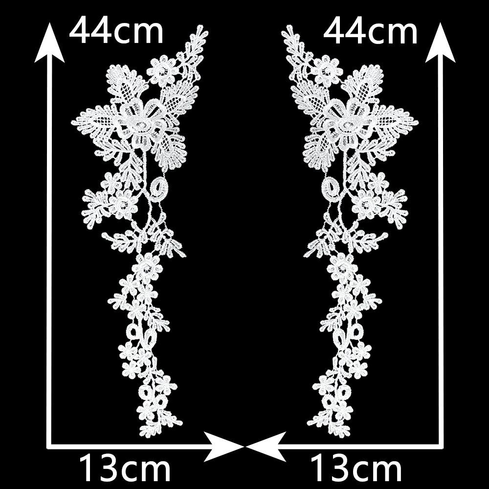 Computer Embroidery Black Lace Collar Diy Lace Lace Dress Accessories Pair For Sale