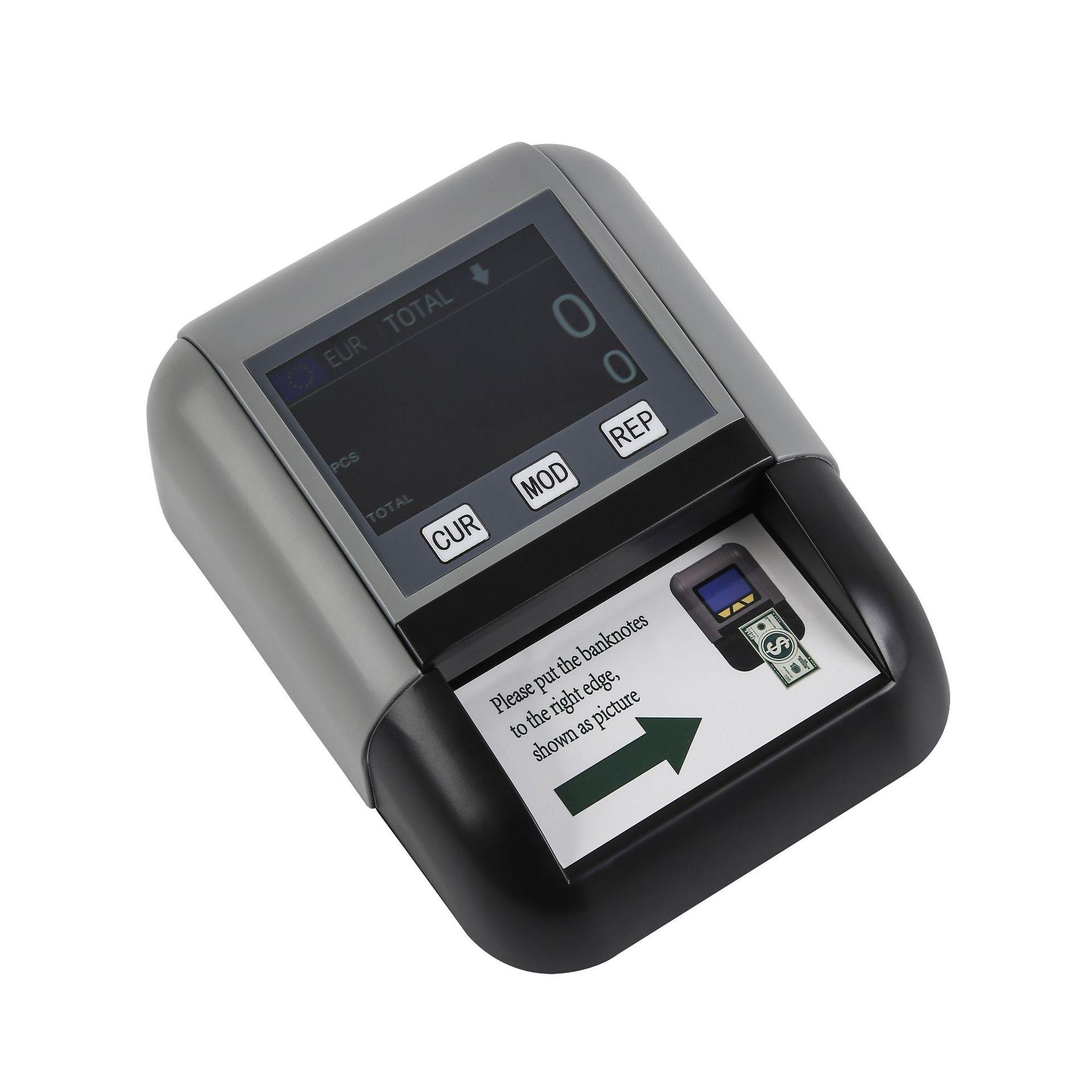 Portable Multi-Currency Banknote Counter & Counterfeit Detector with Lithium Battery for USD, EUR, etc. 1