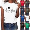 Unisex T-shirt Printed Pattern Casual Fashion Soild Color Short Sleeve Tops