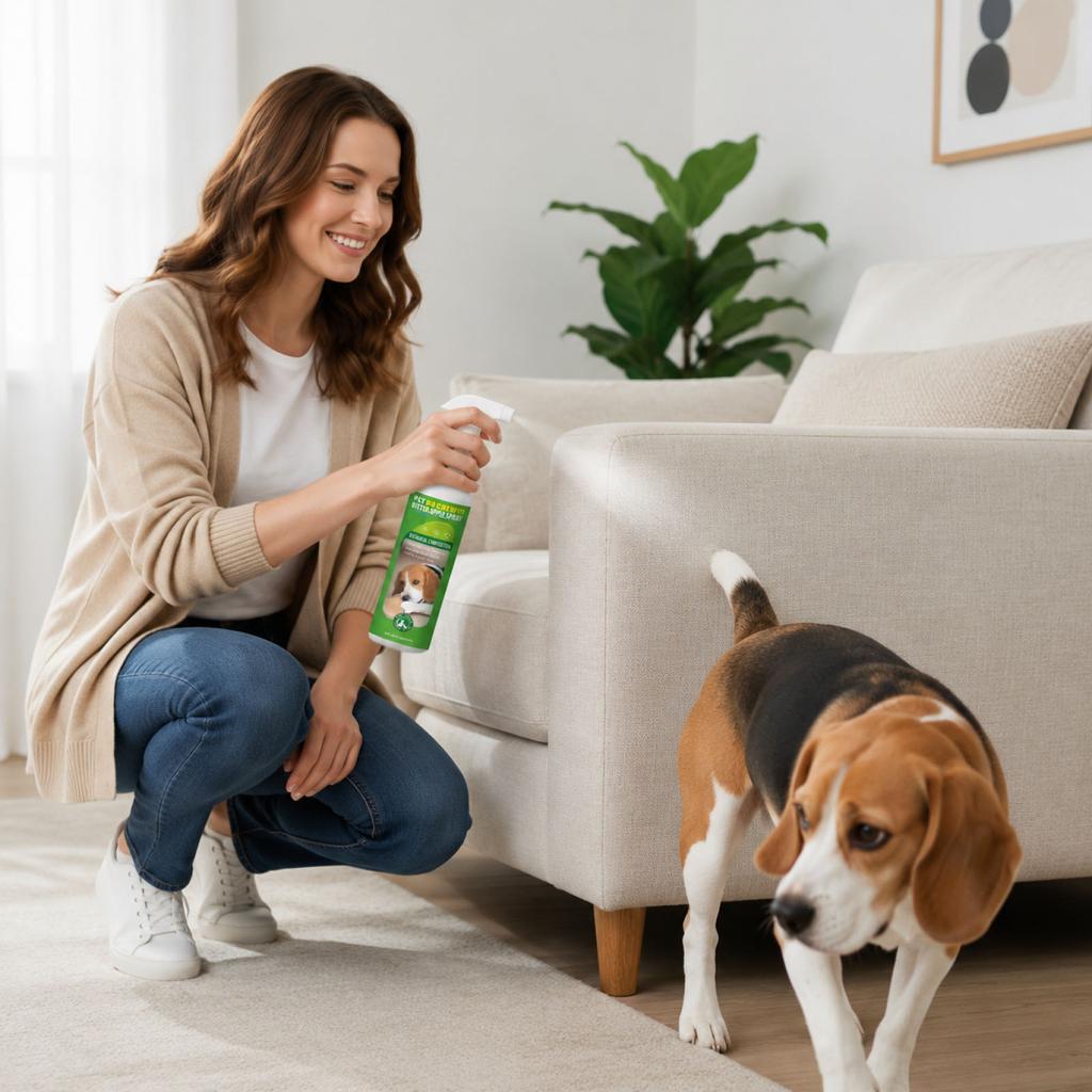 Pet No Chew Spray Bitter Apple Spray Natural Botanical Formula Deterrent for Dogs and Cats Safe To Use Indoors and Outdoors Effective Training Aid