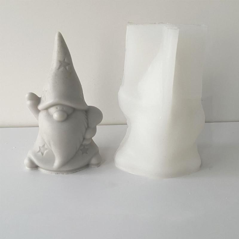 Gnomes Shape Silicone Mold Candle Resin Making Tool DIY Candle Moulds Ornaments Hand-made Home Decorations Supplies