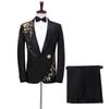 Men's Sequin Tuxedo Suit Set for Performances & Choir Stage