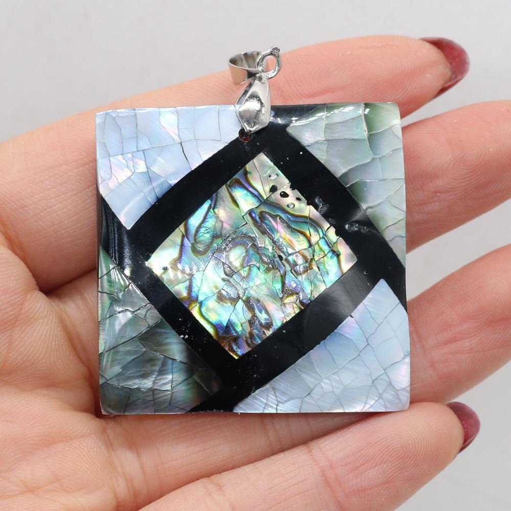 Spleißanhänger Natürliche Muschel Unregelmäßiger Anhänger zur Schmuckherstellung DIY Halskette Armband Zubehör