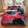3Pcs Cyberpunk Motorcycle Ride Bedding Sets For All Sizes New 3D Printed Bed Cover Comforter Duvet Cover Pillowcase Bedroom Decoration