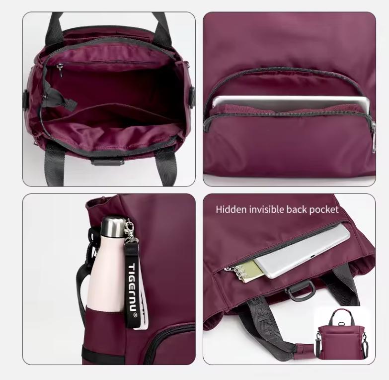 Módní 3v1 Dámská taška na batoh Taška na volný čas Taška přes rameno Taška přes rameno Lehká taška pro střední školu Dívčí kabelka Žena