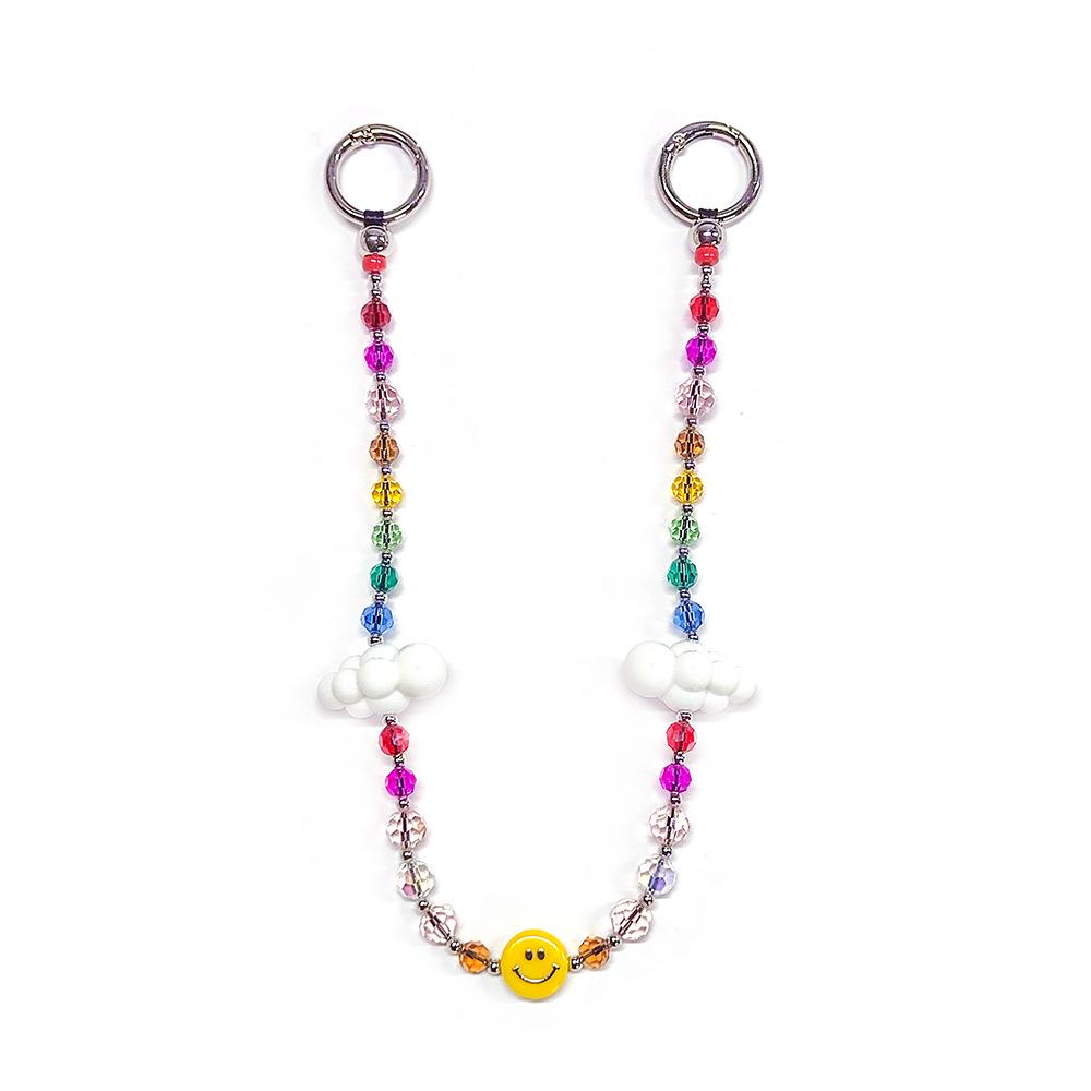 Handmade Woven Acrylic Beaded Heart Pendant: Stylish Versatile Bag Charm