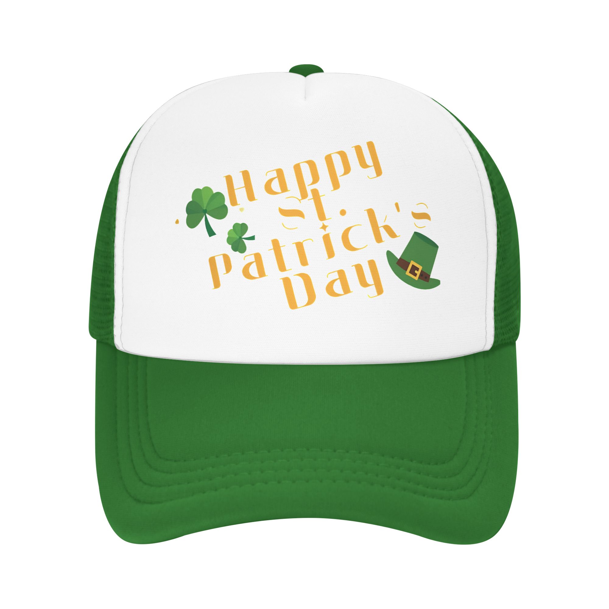 Ye Feckin Eejit St Patricks Day Saint Paddy Mesh Golf Hat Caps Outfits for Women Men Adjustable Snapback MeshBack Breathable One Size