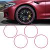 4pcs Wheel Rim Protector Curb Rash Prevention Self Adhesive Universal ABS Rim Guard Trim Rings for 1
