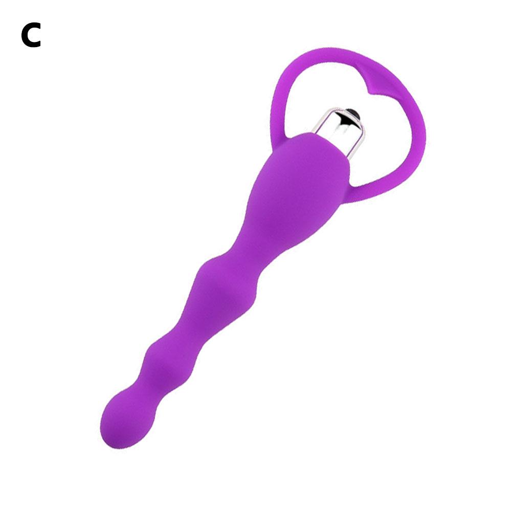 Anal Vibrator Sex Toy for Women Anal Beads Vibrators Gay Prostate Massage Smooth Butt Soft Silicone Plug Silicone Adult Products