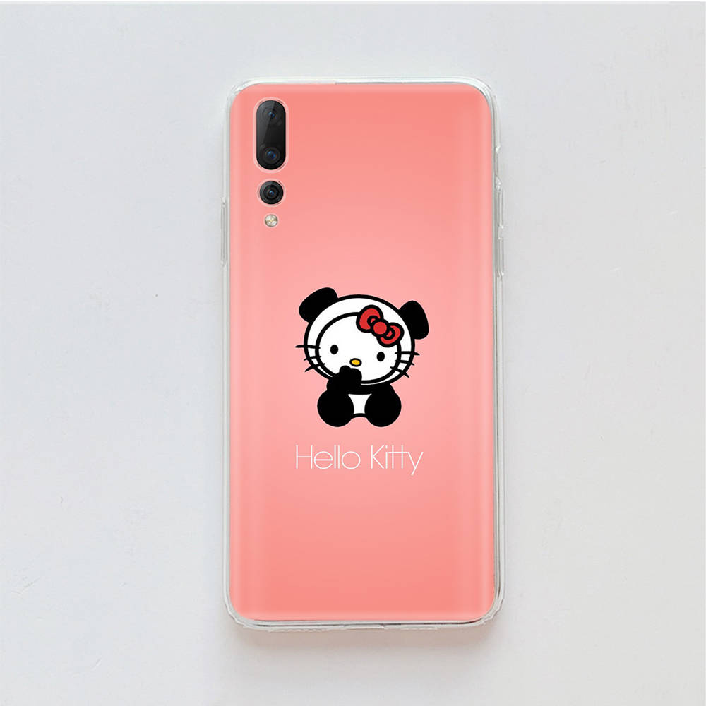 Transparent Case for Samsung A04 A14 A23 M33 M53 Realme 10 9 C35 C55 VIVO X80 Infinix Hot 30 Note 11 Tecno Spark 8P Pro L-12 Hello Kitty