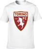 Men's Round Neck T-Shirt Torino F.C. Logo Custom Retro Hand Wash Recommended White