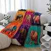 Manta Patchwork Elefante Bohemio Multicolor Ligera para Todas las Estaciones, Manta para Sofá Cama, Decoración del Hogar, Camping y Regalos