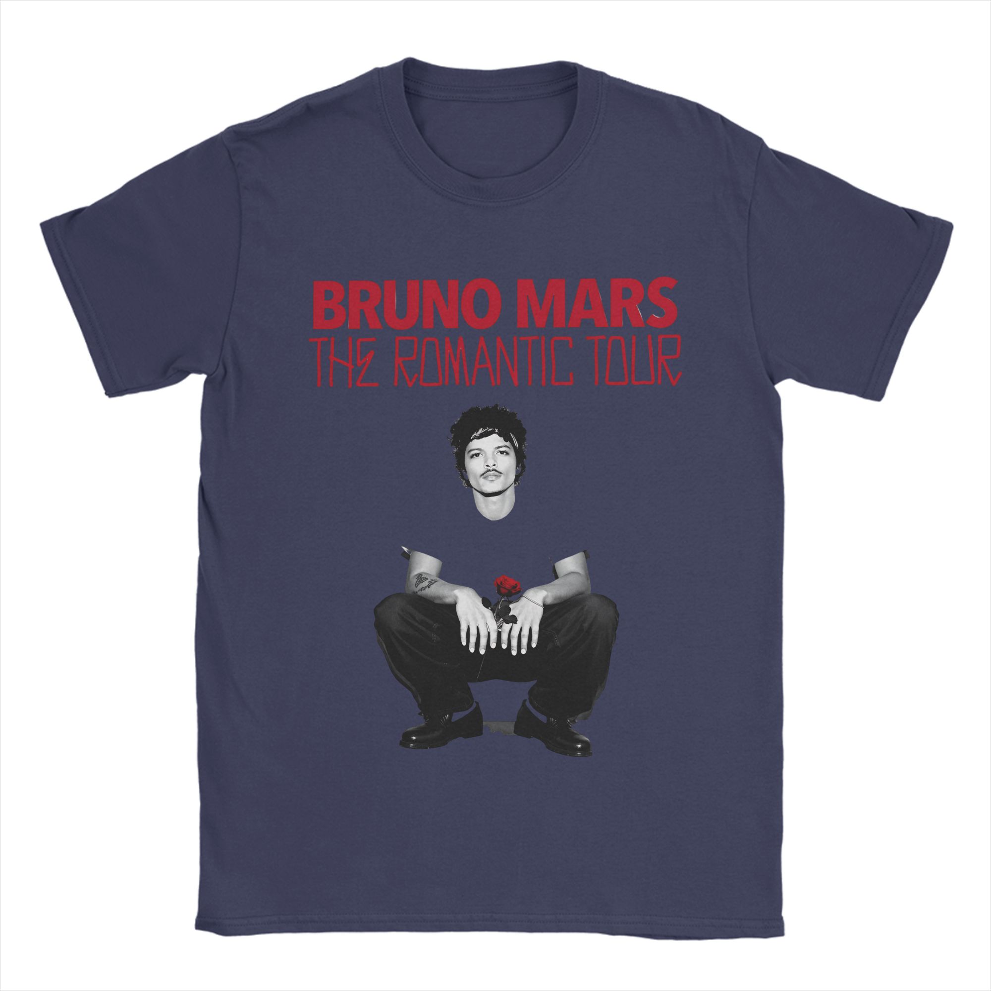 

All Seasons Bruno Mars 2026 THE ROUnisexTIC TOUR T Shirt For Unisex Cotton Tshirts Short Sleeve Clothes 4XL