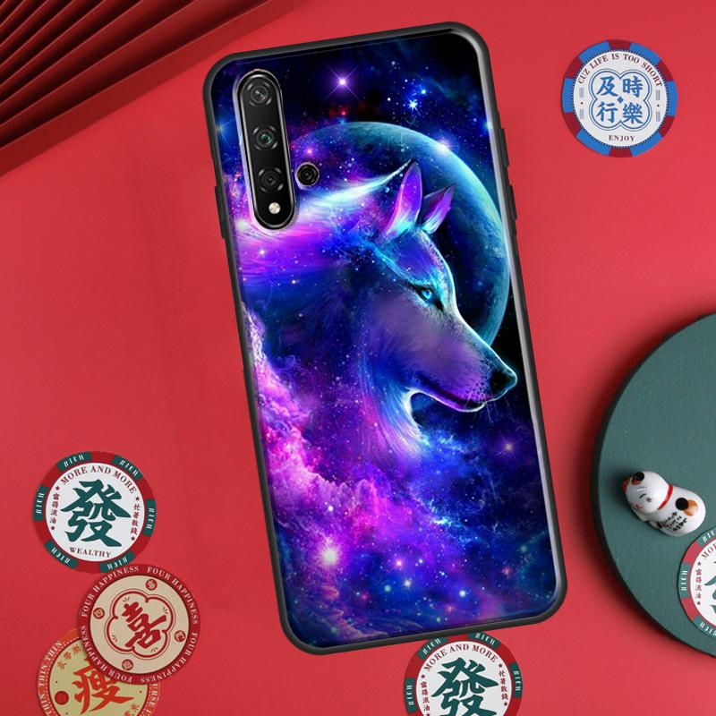 Cute Galaxys Wolf For Huawei P60 Pro P30 P40 Lite Nova 7i 8i 11i 12i 12s 10 9 SE Y90 Y60 Y70 Y72 Y61 Y91 Case