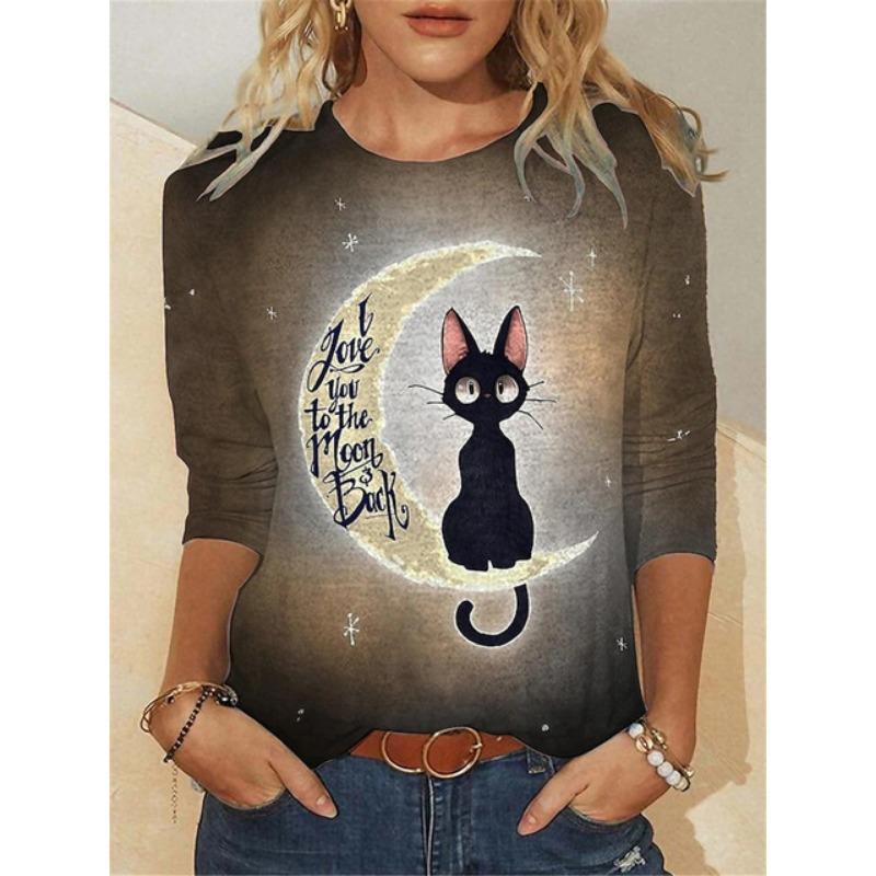 

Женская футболка Butterfly Love Element Holiday Weekend 3D Printing Daily Weekend Long Sleeves Casual Loose O-Neck T Shirts Female 8XL