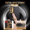 Pu Leather Luxury Case Phone For Samsung Galaxy A04s A14 A34 A54 5g A04 A04e A40s M30 Ring Holder Silicone Cover Protection Case