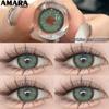 AMARA  Colored Contacts Lenses Brown Lenses Purple Lens Natural Look Cosmetics Colored Pupils Eyes Color Lens Soft High Quality
