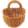 Plastic Woven Wall Storage Basket Modern Simple Fruit Basket for Home Restaurant Picnic Kitchen Storage Organizer