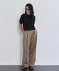 PELOTE Wool Double Pleated Wide Pants (2 Colors)