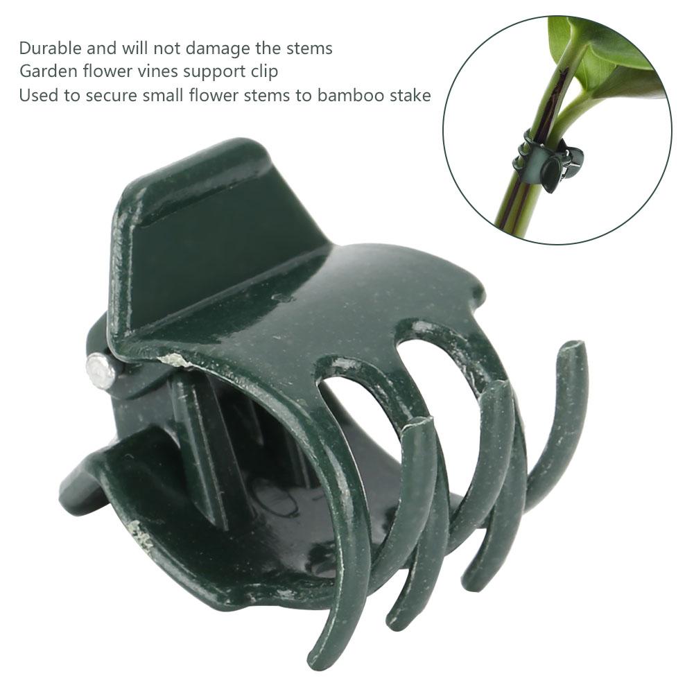 100 Pezzi Clip per Piante da Giardino in Plastica Supporto Fissaggio Clip Morsetto per Steli di Fiori di Orchidea