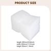 100 Pieces Bubble Wrap Cushioning Waterproof Clear Out Bags for Packaging, Plates,
