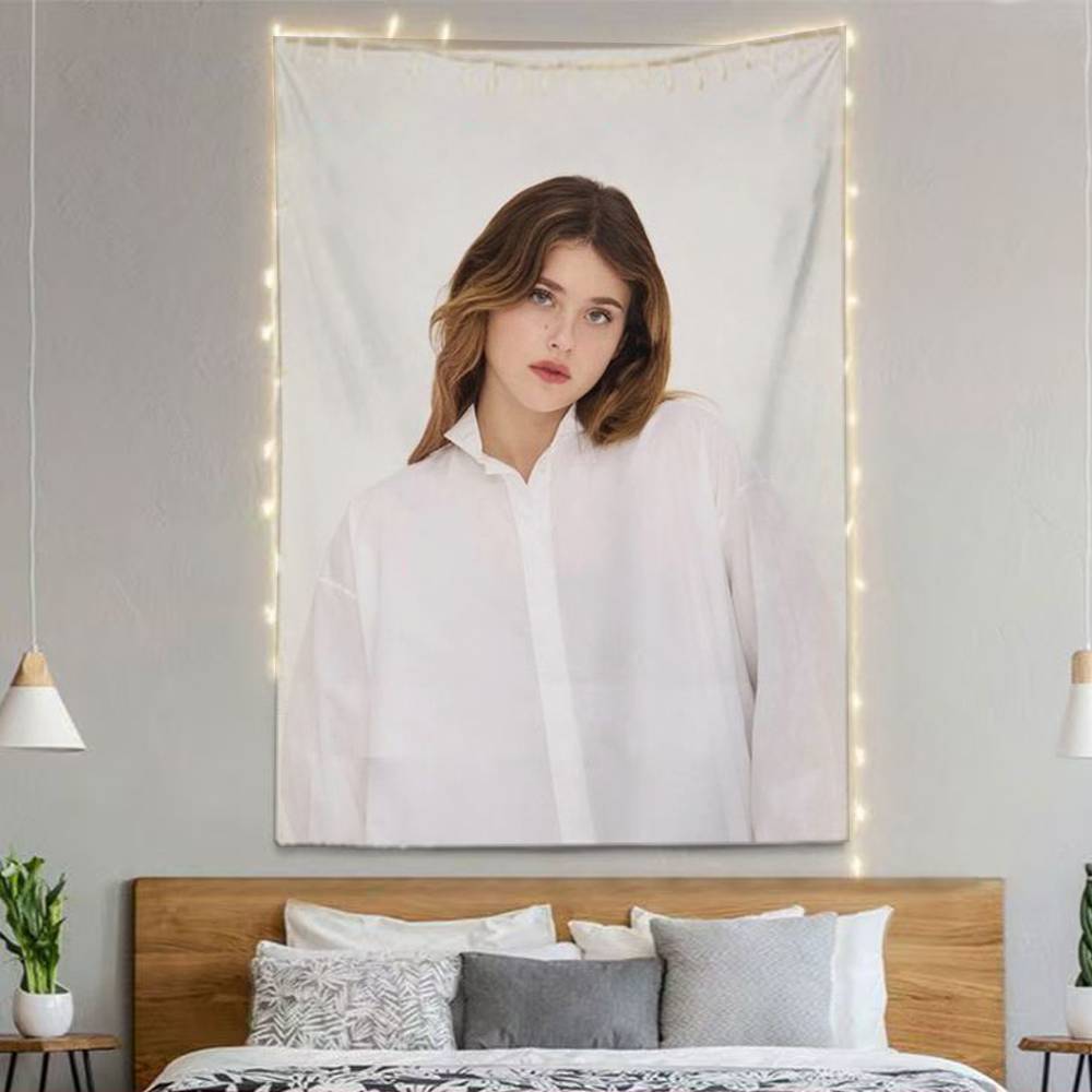 Nnicole Wwallace Flags Wall Hanging Background Art Banner For Bedroom Home Outdoor Decor