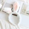 Soft Headband with Bunny Ears Plush Animal Hair Hoop Fluffy Easter Christmas Cosplay Cartoon Theme Party Costume