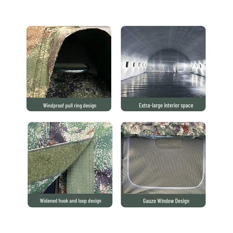 Yishunda Large Inflatable Portable Camouflage Command Tent