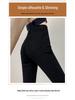 Women's Black Fleece-Lined High-Waist Flared Jeans - Plus Size, Slimming, Height-Enhancing, for Autumn/Winter