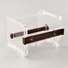 Washi Tape Dispenser with Cutter Desktop Multi Washi Tape Roll Holder Transparent Masking Tape Organizer for Office Home School