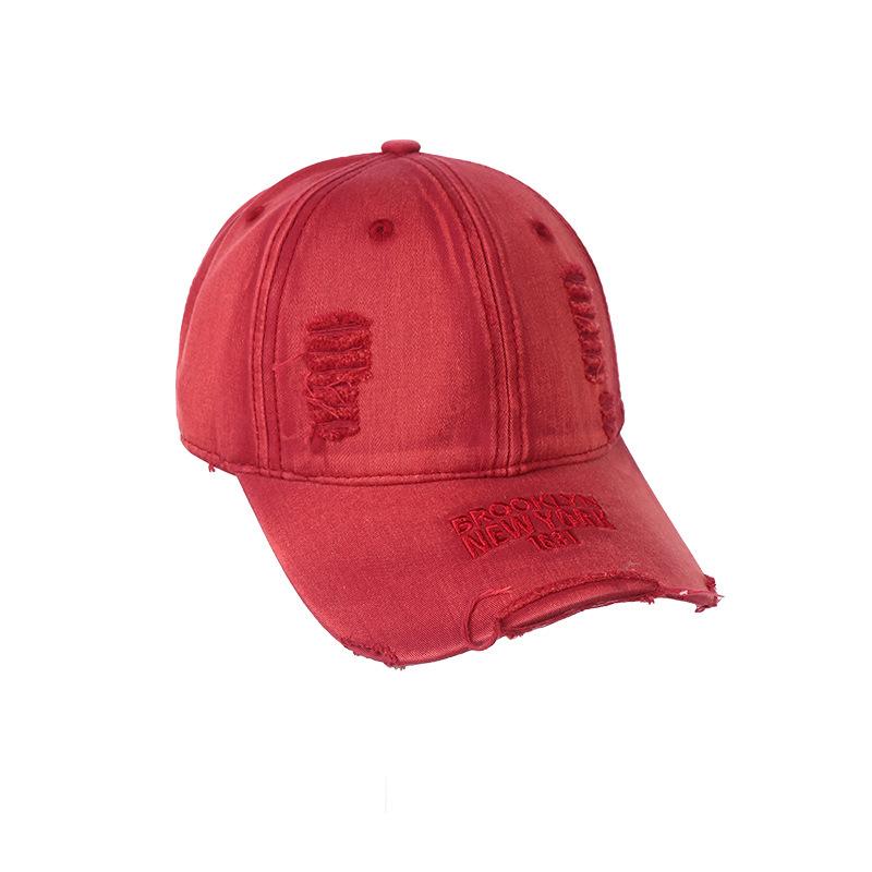 Baseball Denim Washed Cap With Wide Brim For Gift For Teens Protections Sun