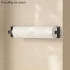 1pc Wall-Mounted Paper Towel Holder, No Drilling Required, Space-Saving, Strong Adhesive, Easy Access, Suitable for Kitchen, Bathroom, Living Room,