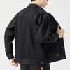 Denim Jacket Men's Spring and Autumn New Loose Casual Jacket Men's New Trendy Men's Top Solid Color Korean Version Casual Wear