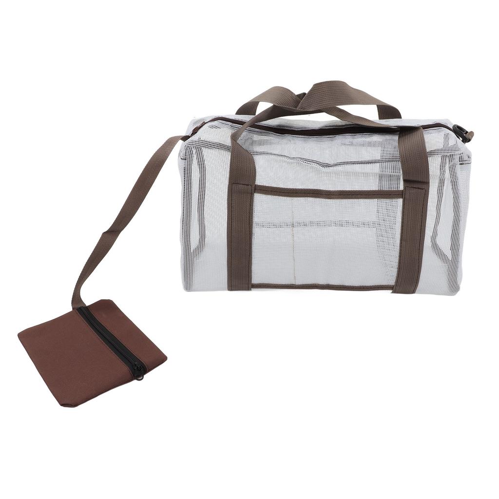 Mesh Beach Bag Extra Large Lightweight Quick Dry Outdoor Beach Toy Storage Bag for Family