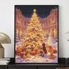 Christmas Diamond Painting Kit Santa Claus Lighted Tree Gifts Handmade Home Entertainment Decorative Painting