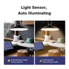 Solar Pendant Light 4-head Outdoor Waterproof Solar Powered Shed Lights Rechargeable LED Ceiling