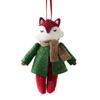 Elk Fox Tree Hanger Hanging Rope Xmas Decoration Cute Doll Pendant  Party Layout