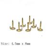 Factory Supply Brooch Accessories Round Blank Nail Locking Pin Metal Crafts Solid Brass Butterfly Clutch Pin Back