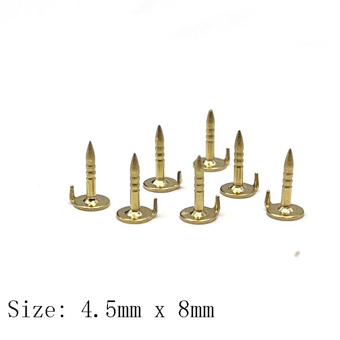 Factory Supply Brooch Accessories Round Blank Nail Locking Pin Metal Crafts Solid Brass Butterfly Clutch Pin Back
