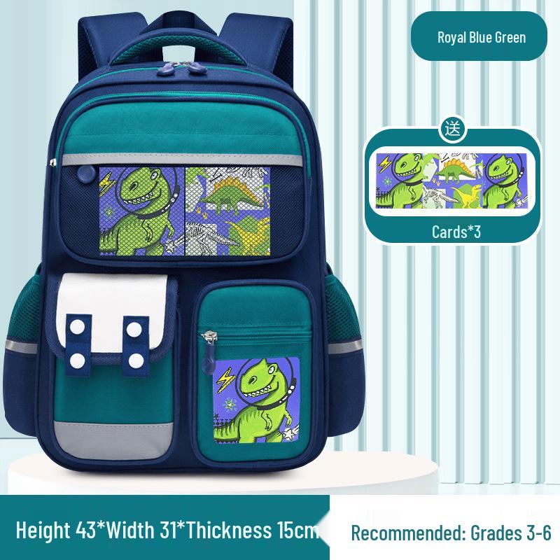 Capybara Large Capacity School Backpack for Boys & Girls Grades 1-6