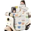 Winter Parent-Child Electric Scooter Windproof Cover with Neck Protector