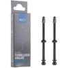 SCHWALBE Tubeless Valve 3472 (Genuine) for Bicycles, Black, 100mm Valve Length