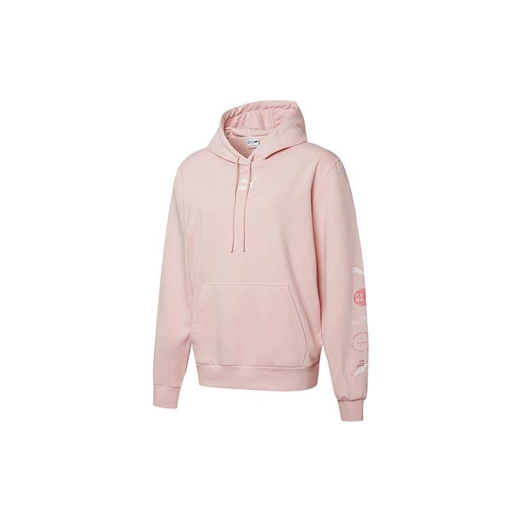 PUMA Sweatshirts Women's Pink Hooded Moderate Regular 534417-36