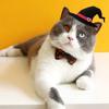 With Bell Kitten Pumpkin Necklace Adjustable Cat Pumpkin Bow Tie Halloween Cat Collar  Halloween