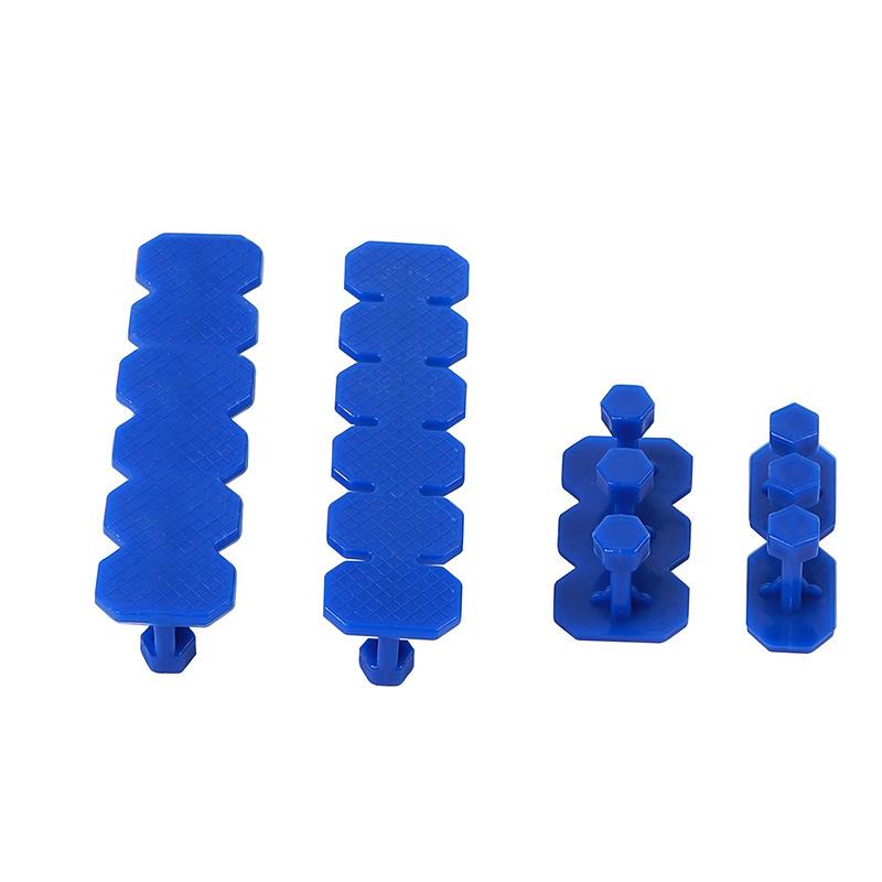 6Pcs Car Dent Repair Replacement Tool Universal Paintless Dent Repair Adhesive Blue Glue Tabs Tools Kit For Remover Hail Pit