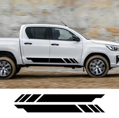2 Stück Pickup Auto Seitenaufkleber Für Toyota Hilux SR5 SR GR 2005 AN10 AN20 AN30 Auto Styling Vinyl Aufkleber Auto Zubehör