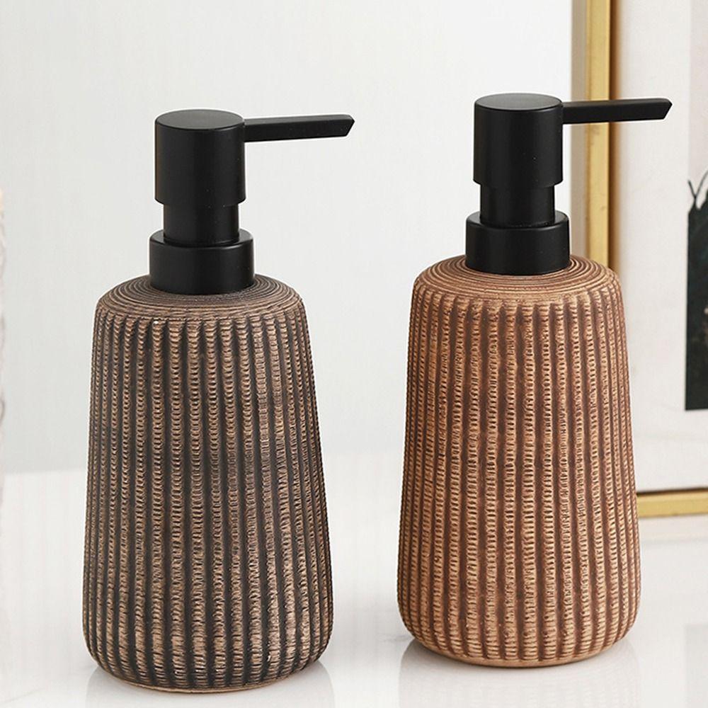Kreativer Keramik-Seifenspender Vintage Flüssigkeitsbehälter Einfacher Handwaschspender Toilette