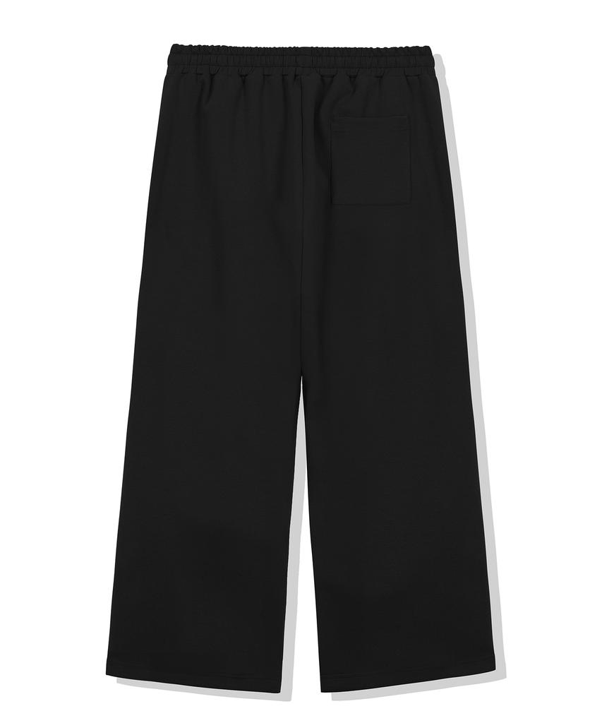 DRIX Track Line Graphic Wide Sweatpants_Black