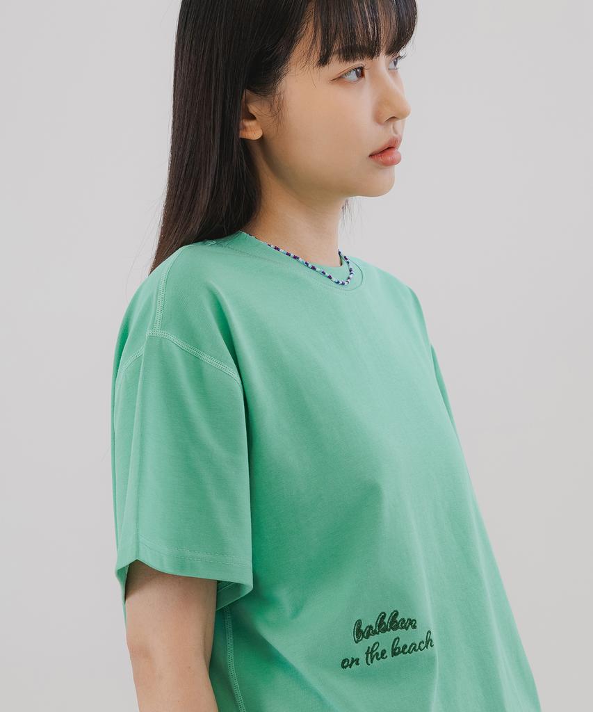 BAKKEN Silent Beach Short Sleeve T-Shirt Bk3974_Mint