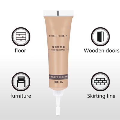2 Pièces Meubles Rayés Rénovateur Rapide Pâte de Rénovation Bois Massif Stylo de Réparation